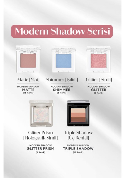Topaklanmayan, El Yapımı Glitter Far Modern Shadow Glitter Prism (No.3 Ultimate Prism)