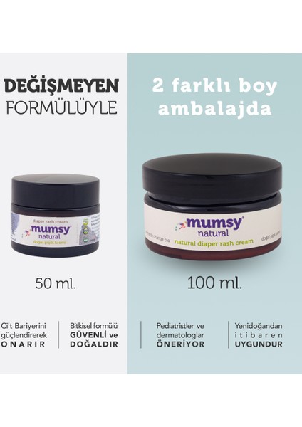 Doğal Pişik Kremi Organik İçeriklerle 50 ml Cam Kavanozda Yenidoğanlar İçin modelleri