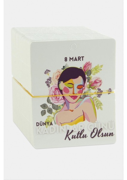 Xmpdby Dünya Kadınlar Günü Bileklik Kartı-Beyaz fiyatları