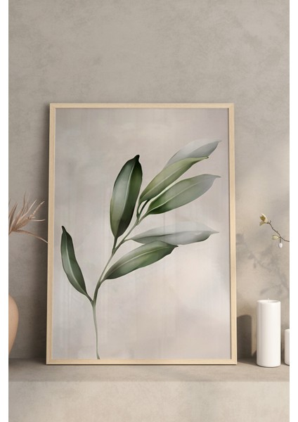 🌸3’lü Çerçeveli Beyaz Çiçek ve Yaprak Temalı Modern Tablo Seti – Uv Baskılı, Mdf Zeminli 🌿 CRV1034 23 x 32 fırsatları