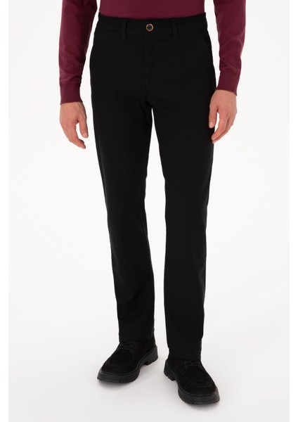 Erkek Siyah Pantolon (Kanvas-Chino) 50311605-VR046 fiyatları