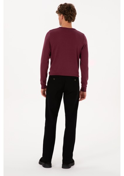 Erkek Siyah Pantolon (Kanvas-Chino) 50311605-VR046 fırsatları