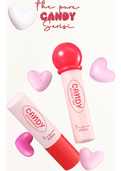 Uzun Süre Kalıcı, Parlak Bitişli, Su Bazlı Tint A'PIEU The Pure Candy Tint (No.02 Strawberry)
