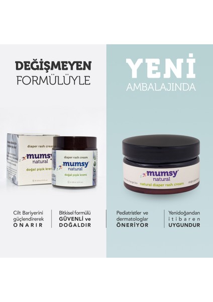 Pişik Kremi 100 ml Organik Doğal İçeriklerle Hassas Ciltler için Özel Formül fiyatları