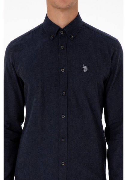 Erkek Lacivert Gömlek Basic 50316721-VR033