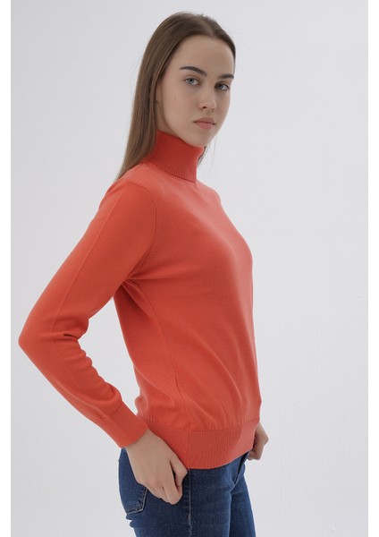 Kadın %100 Organik Pamuk Balıkçı Yaka Triko Kazak TRIST-6103 fiyatları