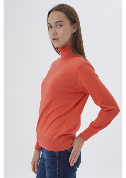 Kadın %100 Organik Pamuk Balıkçı Yaka Triko Kazak TRIST-6103 fırsatları