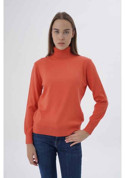 Kadın %100 Organik Pamuk Balıkçı Yaka Triko Kazak TRIST-6103 indirimleri