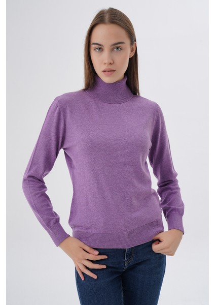 Kadın %100 Organik Pamuk Balıkçı Yaka Triko Kazak TRIST-6103 modelleri