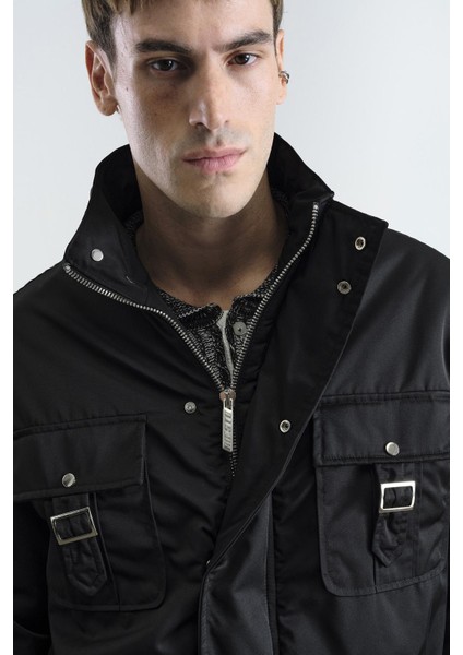 Teknik Siyah Bomber Ceket indirimleri