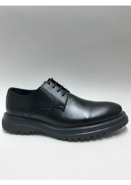 Hakiki Deri Hafif Eva Tabanlı Siyah Bağcıklı Rahat Klasik Erkek Ayakkabı C-45111179ZYBK fiyatları