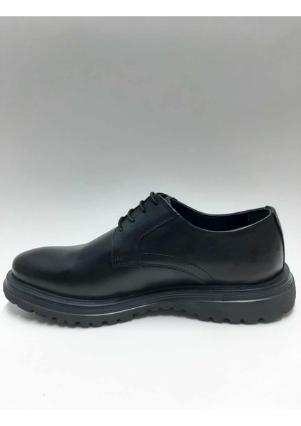 Hakiki Deri Hafif Eva Tabanlı Siyah Bağcıklı Rahat Klasik Erkek Ayakkabı C-45111179ZYBK modelleri
