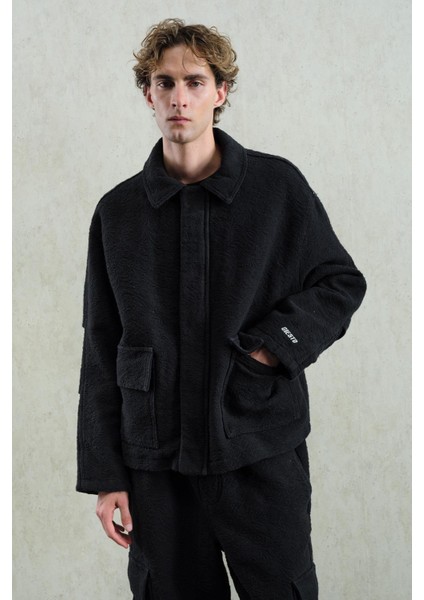 Jakar Desenli Siyah Ceket modelleri