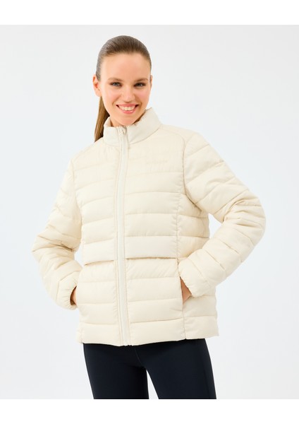 W Essential Outerwear Padded Jacket Kadın Ecru Mont S231240-1983