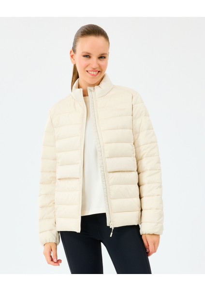 W Essential Outerwear Padded Jacket Kadın Ecru Mont S231240-1983 fiyatları
