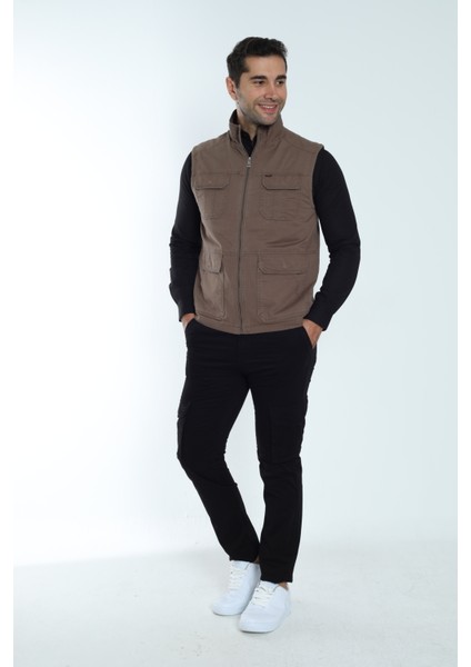 Erkek Mevsimlik Yelek %100 Pamuklu Astarlı Altı Cepli fiyatları