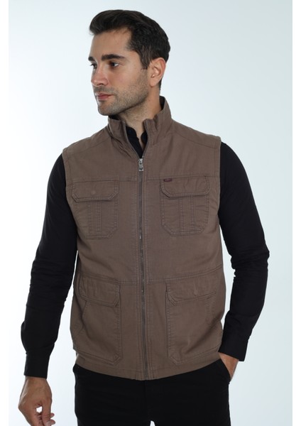 Erkek Mevsimlik Yelek %100 Pamuklu Astarlı Altı Cepli modelleri
