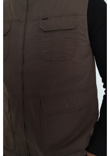 Erkek Mevsimlik Yelek %100 Pamuklu Astarlı Altı Cepli fırsatları