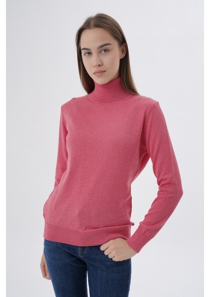 Kadın %100 Organik Pamuk Balıkçı Yaka Triko Kazak TRIST-6103 modelleri