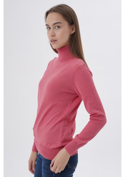 Kadın %100 Organik Pamuk Balıkçı Yaka Triko Kazak TRIST-6103 indirimleri