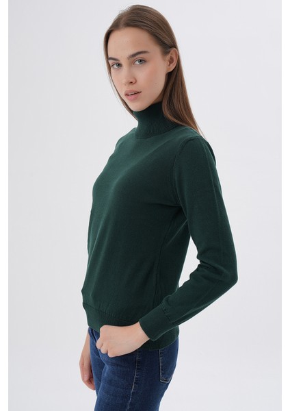 Kadın %100 Organik Pamuk Balıkçı Yaka Triko Kazak TRIST-6103 fiyatları