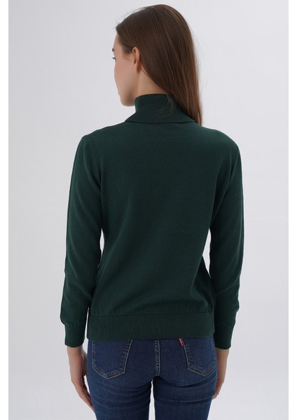 Kadın %100 Organik Pamuk Balıkçı Yaka Triko Kazak TRIST-6103 fırsatları