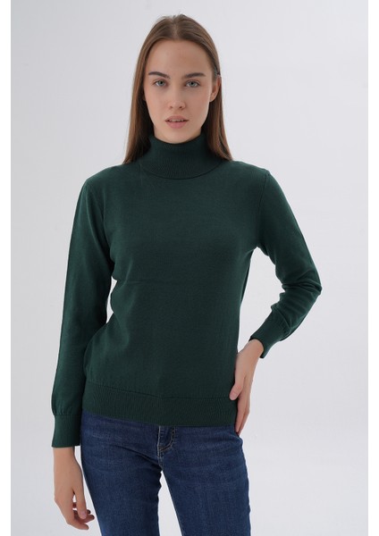 Kadın %100 Organik Pamuk Balıkçı Yaka Triko Kazak TRIST-6103 indirimleri