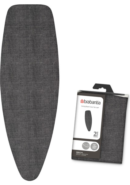 005-01-135X45CM (D) Ütü Masası Kılıfı-Denım Black-2mm Süngerli