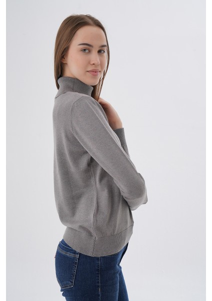 Kadın %100 Organik Pamuk Balıkçı Yaka Triko Kazak TRIST-6103 fiyatları