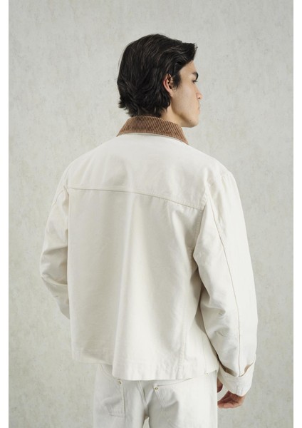 Gold Detaylı Ekru Ceket modelleri