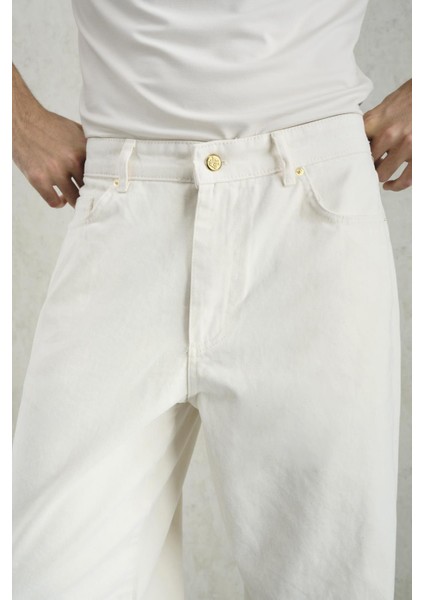 Gold Aksesuar Detaylı Ekru Pantolon fırsatları