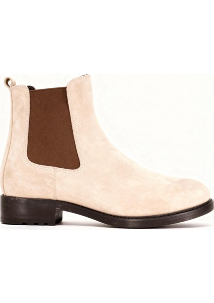 Klasik Bej Süet Bot