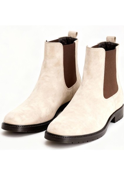 Klasik Bej Süet Bot modelleri