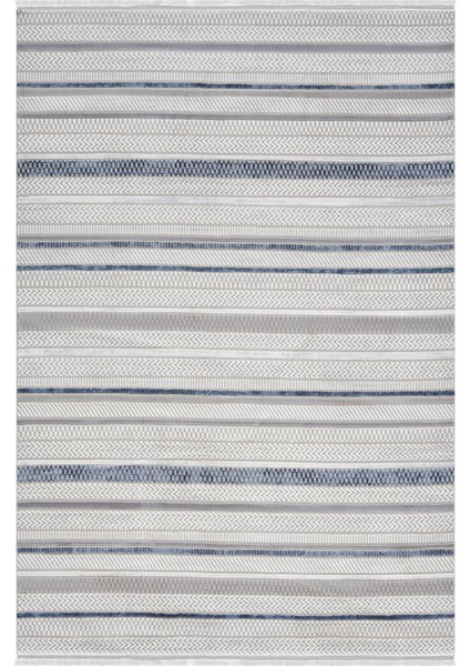 Roma Mavi Halı Akrilik Halı Yumuşak Dokulu Salon Oturma Odası Yatak Odası Halısı 428