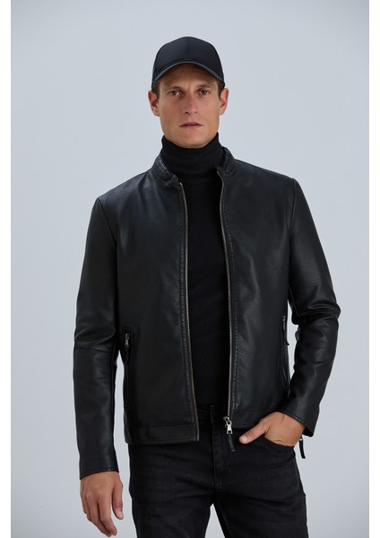 JIMMY26 ERKEK MONT Suni Deri Mont