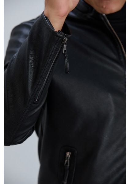 JIMMY26 ERKEK MONT Suni Deri Mont