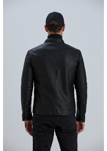 JIMMY26 ERKEK MONT Suni Deri Mont