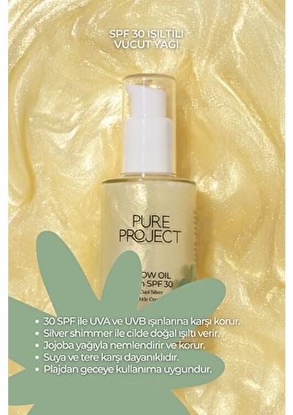 Glow Oil Yağ SPF 30 Işıltı ve Nem Sağlayan 50 ml Hindistan Cevizi Aromalı fırsatları