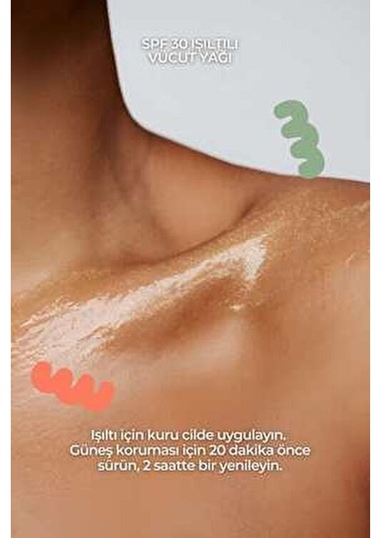 Glow Oil Yağ SPF 30 Işıltı ve Nem Sağlayan 50 ml Hindistan Cevizi Aromalı