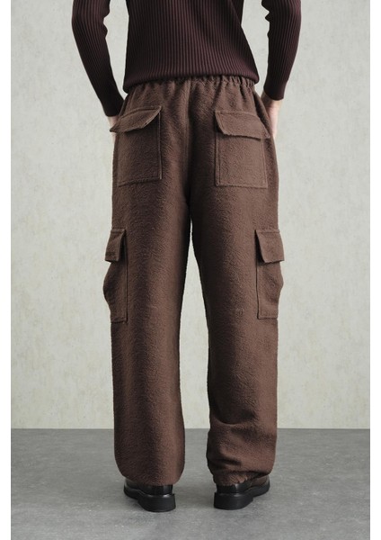 Jakar Desenli Kargo Kahverengi Pantolon modelleri