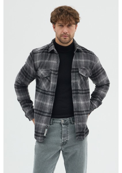 Oduncu Çift Cep Kapak Ekoseli U.k. Gömlek modelleri