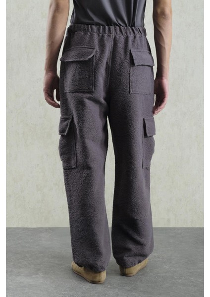 Jakar Desenli Kargo Antrasit Pantolon modelleri