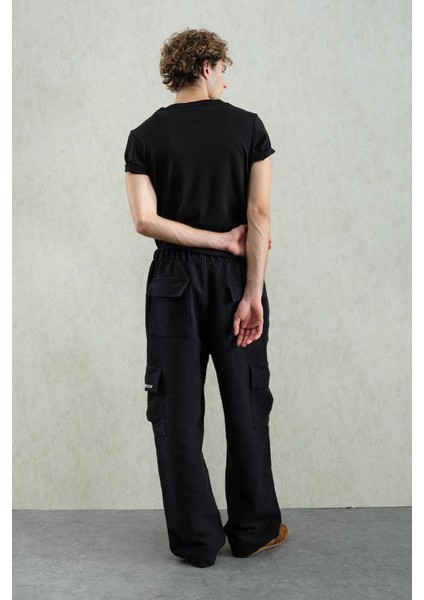 Jakar Desenli Kargo Siyah Pantolon fiyatları