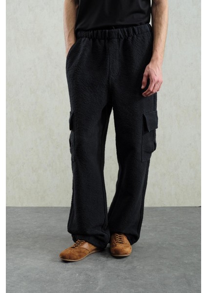 Jakar Desenli Kargo Siyah Pantolon modelleri