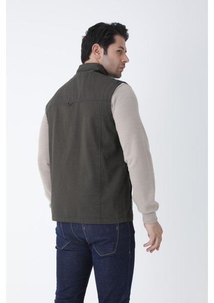 Erkek Mevsimlik Yelek %100 Pamuklu Astarlı Altı Cepli modelleri