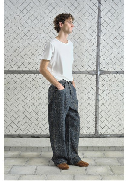 Efektli Dökümlü Lacivert Jean fiyatları