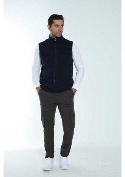 Erkek Mevsimlik Yelek %100 Pamuklu Astarlı Altı Cepli fiyatları