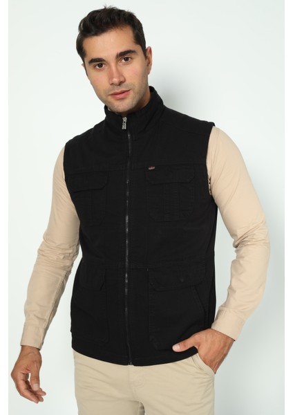 Erkek Mevsimlik Yelek %100 Pamuklu Astarlı Altı Cepli
