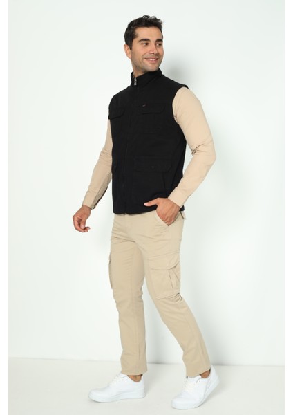Erkek Mevsimlik Yelek %100 Pamuklu Astarlı Altı Cepli fiyatları
