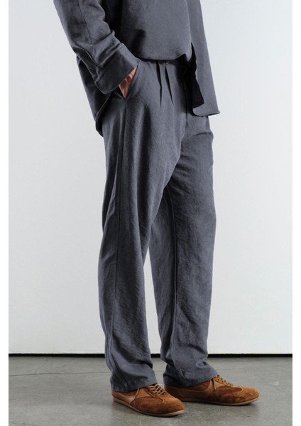 Pilili Efektli Modal Antrasit Pantolon fiyatları